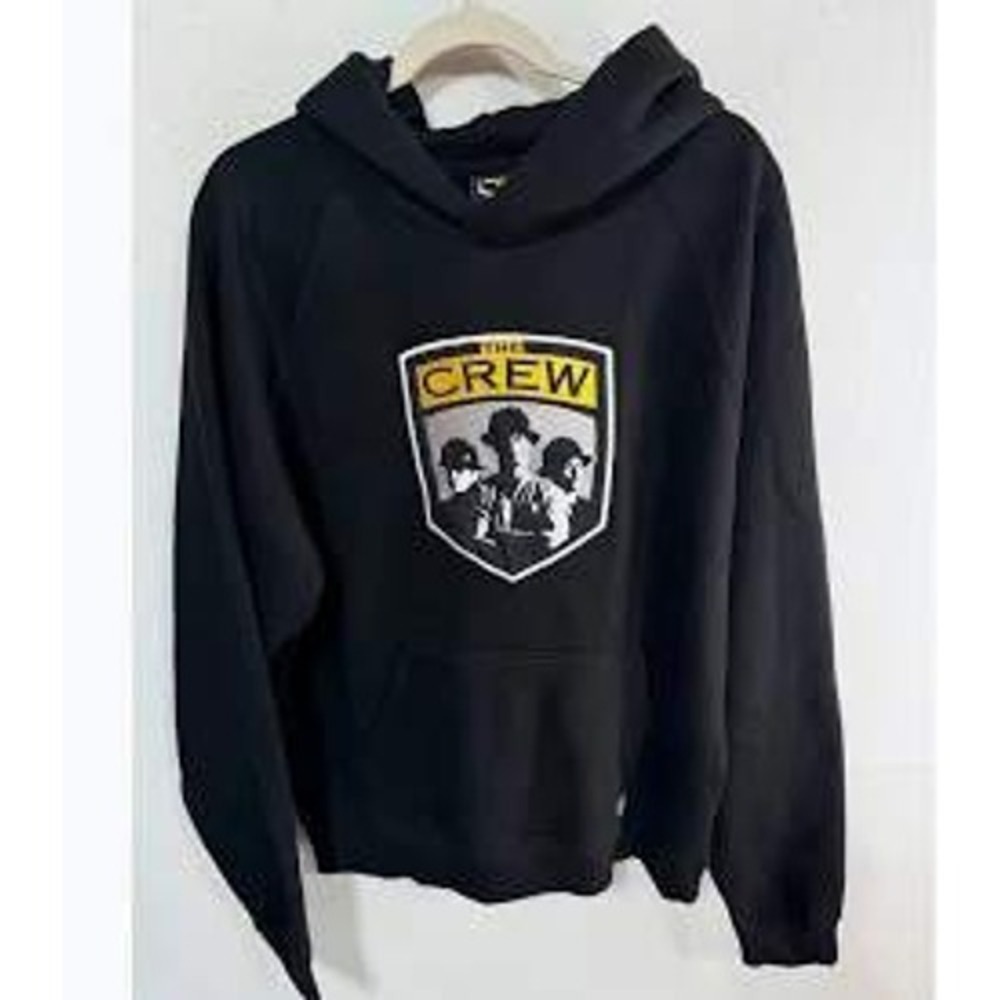 MLS Columbus Crew Pullover Hoodie Soccer Graphic Men's Medium Black Fanwear New
